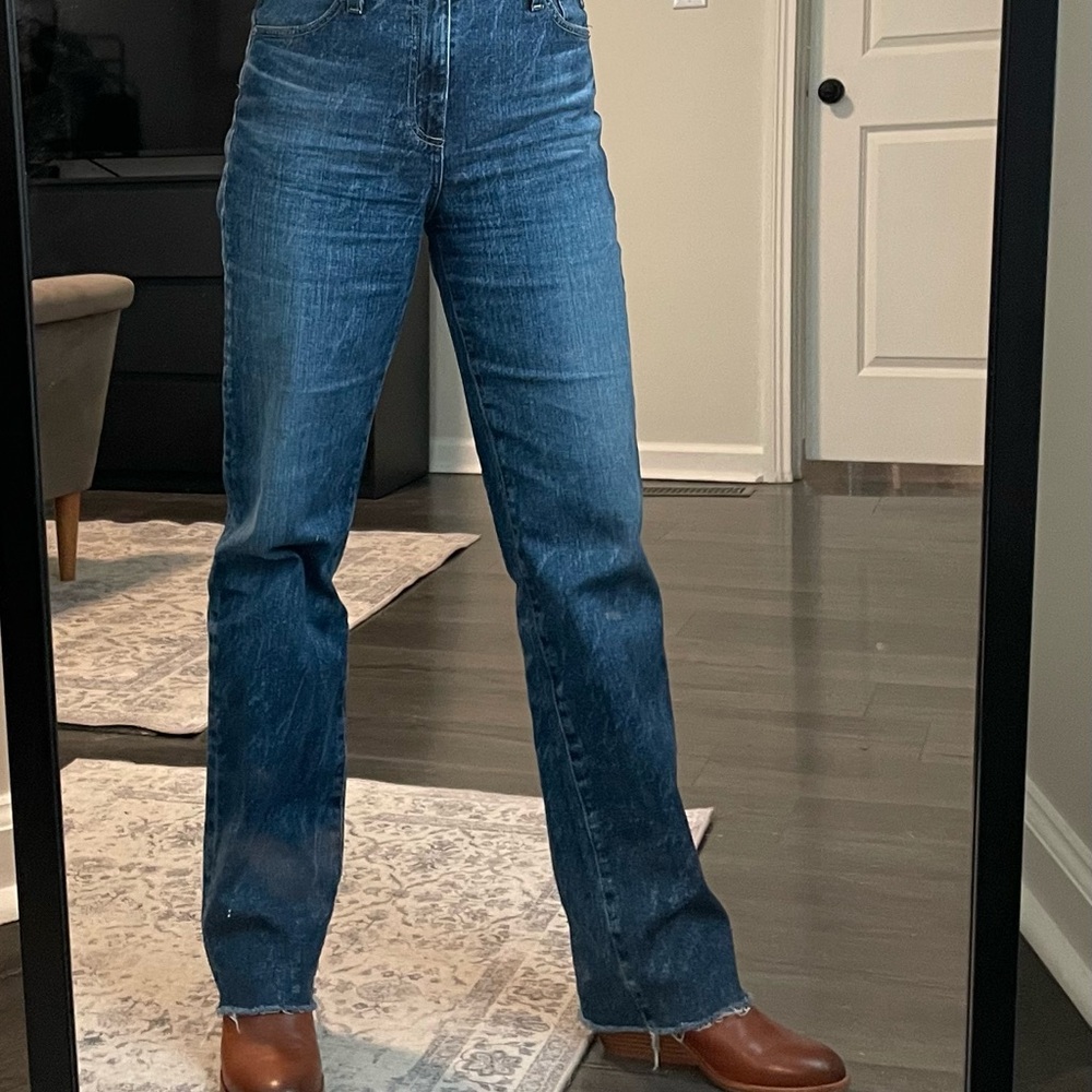 AG Adriano Goldschmied Women's Alexxis Straight Leg Jeans